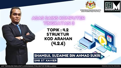 ASK TINGKATAN 3 4.2 STRUKTUR KOD ARAHAN