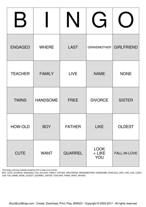 ASL Bingo Cards to Download, Print and Customize!
