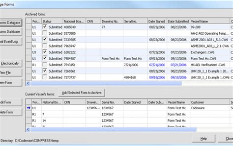 ASME Forms Preparation Codeware