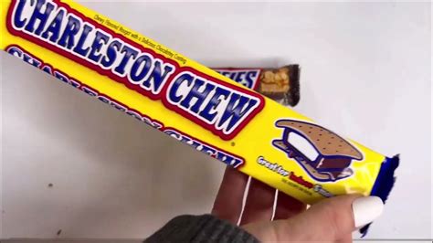 ASMR Candy Bar Unwrapping Giant Charleston Chew Vanilla ... - YouTube