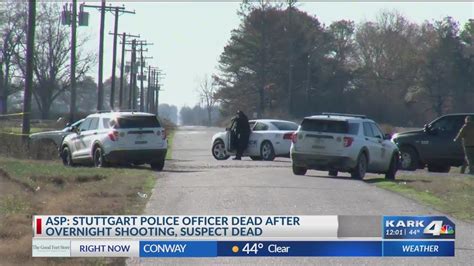 ASP: Stuttgart police officer dead in overnight shooting, …