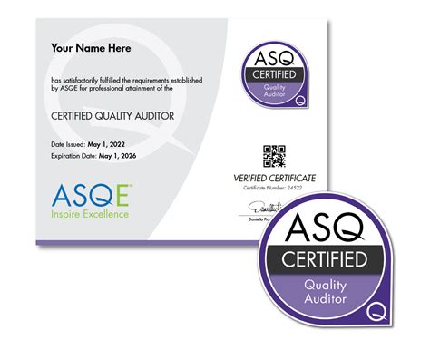 ASQ Certification Digital Credentials