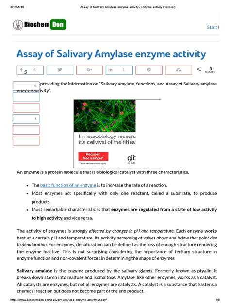 ASSAY OF SALIVARY AMYLASE ACTIVITY - eGyanKosh - muktibox.com