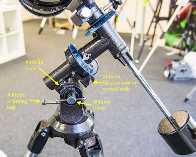 Assembling and polar aligning a simple equatorial mount - wintechmobiles.com