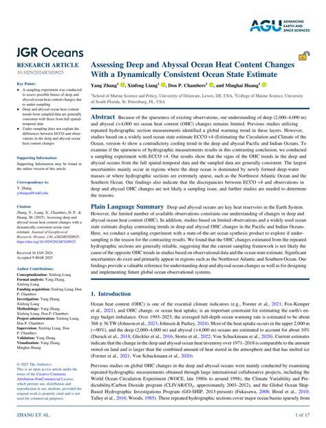 Assessing Deep and Abyssal Ocean Heat Content … - raincitystudios.com