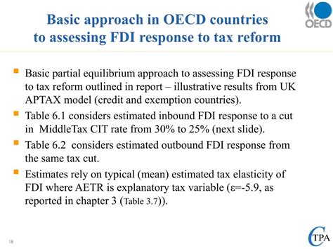 ASSESSING THE FDI RESPONSE TO TAX REFORM AND TAX …