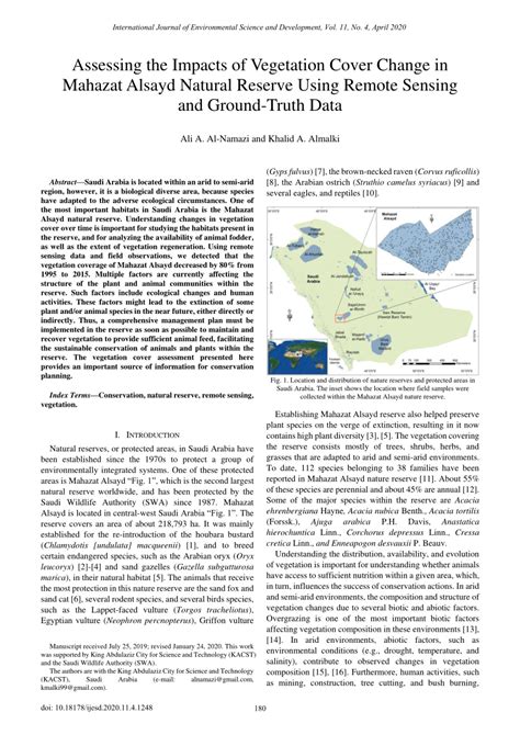 Assessing the Impacts of Vegetation Cover Change in … - raincitystudios.com