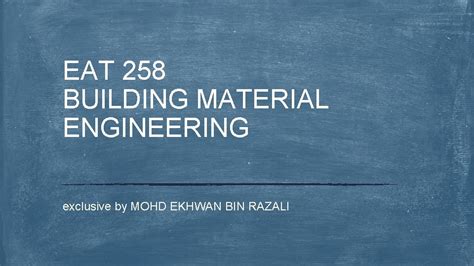 ASSIGNMENT 1 EAT 258 BUILDING MATERIALS ENGINEERING docx
