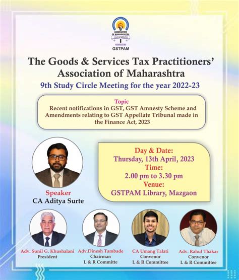 ASSOCIATION OF MAHARASHTRA THE GOODS AND SERVICES …