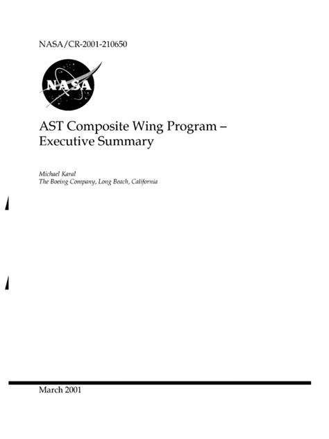 AST Composite wing programme