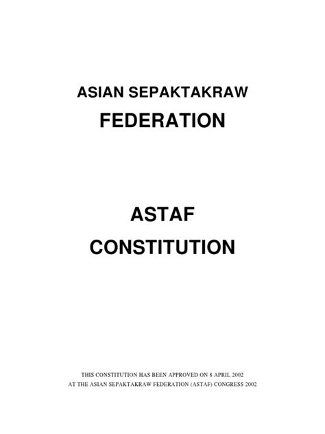 ASTAF Constitution