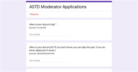 ASTD discord moderator application Fandom