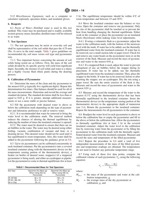 ASTM D854-14 - Standard Test Methods for Specific Gravity of …