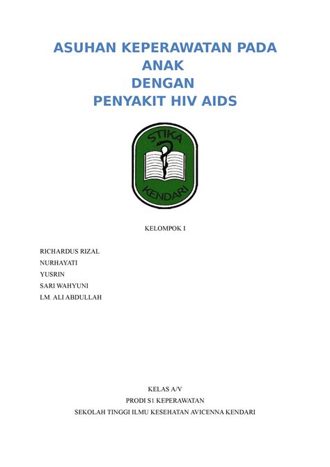 ASUHAN KEPERAWATAN PADA HIV docx