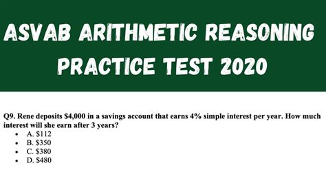 ASVAB Arithmetic Reasoning Practice Test 5