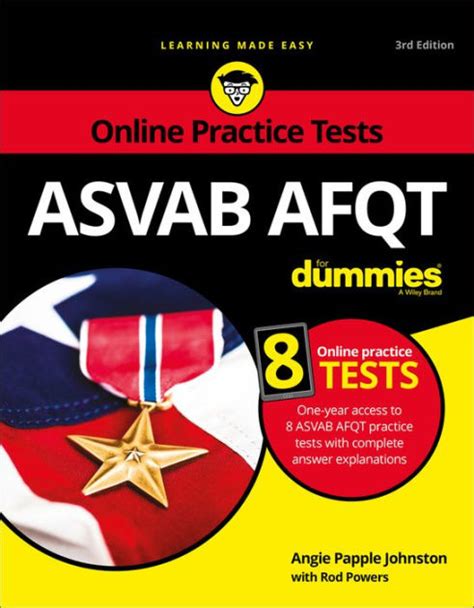 Read Online Asvab Afqt For Dummies Book  8 Practice Tests Online By Angie Papple Johnston