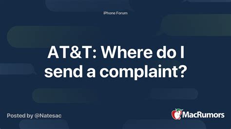 AT T Complaint