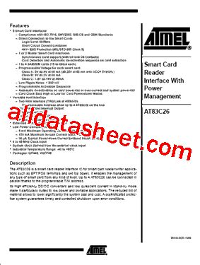 AT83C26 Datasheet, PDF - Alldatasheet