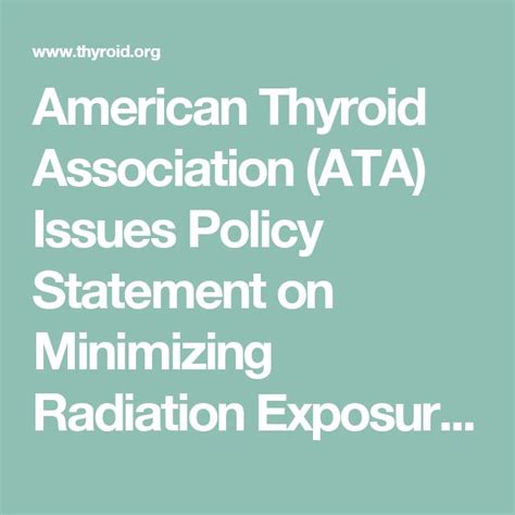 ATA Policy Statement June 2012 Thyroid CA