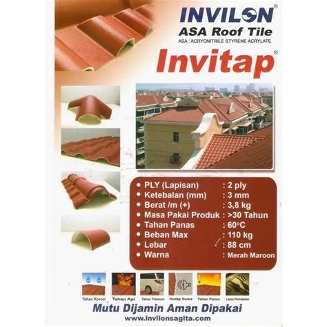 Atap Genteng Plastik Invitap UPVC - raincitystudios.com