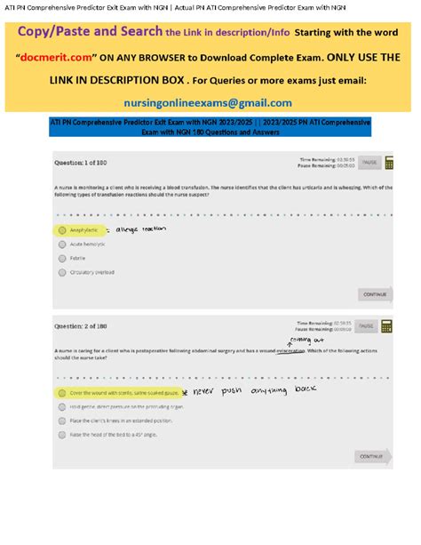 ATI COMP PREDICTOR ATI COMP PREDICTOR PROCTORED EXAM 180 QUESTIONS AND