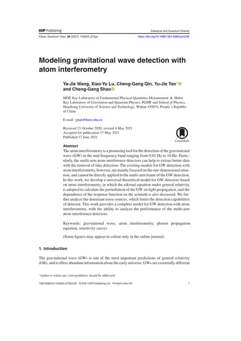 Atom interferometry and gravitational wave detection - wintechmobiles.com