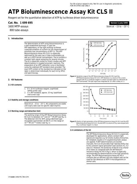 ATP Bioluminescence Assay Kit CLS II - Sigma-Aldrich