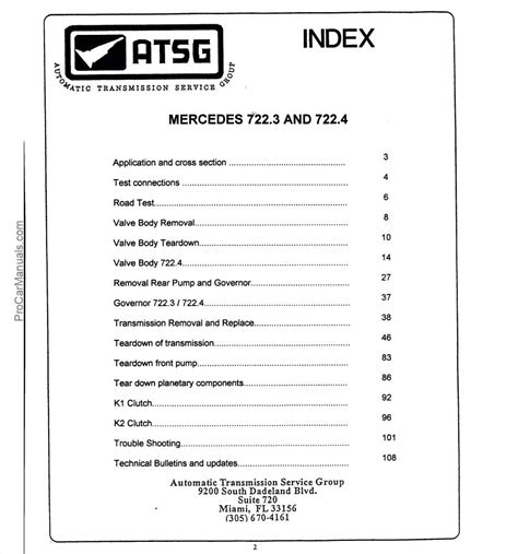 ATSG Mercedes Benz Automatic Transmission 722 3 722 4 pdf