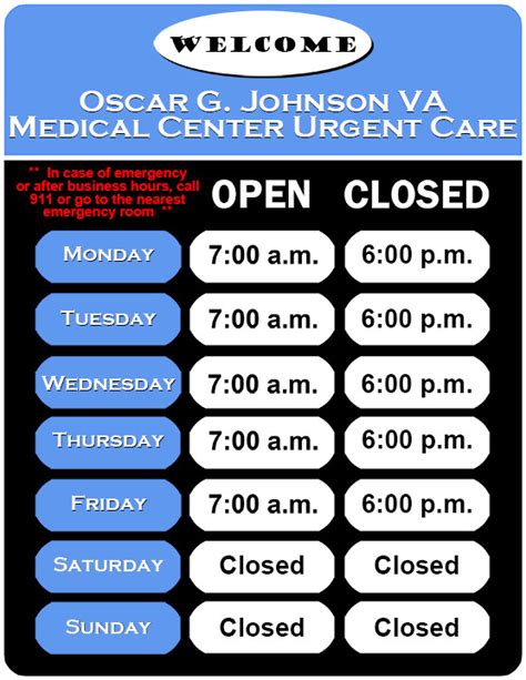 ATTENTION: UPDATED URGENT CARE HOURS