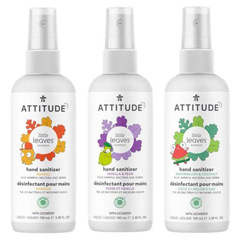 ATTITUDE Hand Sanitizer Spray for Kids & Adults, EWG Verified