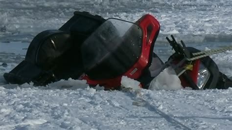 ATV breaks through Red Lake ice, riders make it to shore wet and cold
