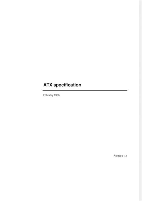 ATX specification Revision 1 1 February 1996