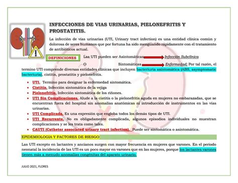 AUA Guideline 2011 IVU y Pielonefritis
