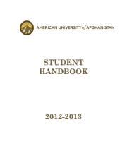 AUAF Student Handbook 2013 2014 Last Edited May 4 2014