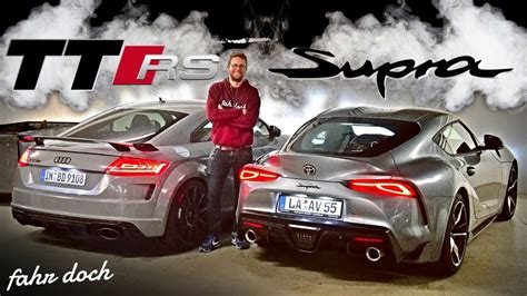 AUDI TT RS vs TOYOTA GR SUPRA DAS DIREKTE DUELL! Review …