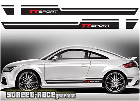 Audi TT Side Racing Decals UK & Europe - Street Race Graphics - muktibox.com