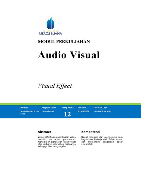 AudioVisual12 Visual Effect | PDF - Scribd - muktibox.com