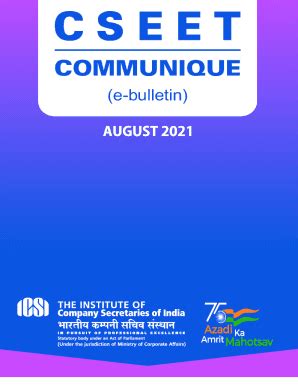 AUGUST Cover CSEETCOMMUNIQUE - ICSI