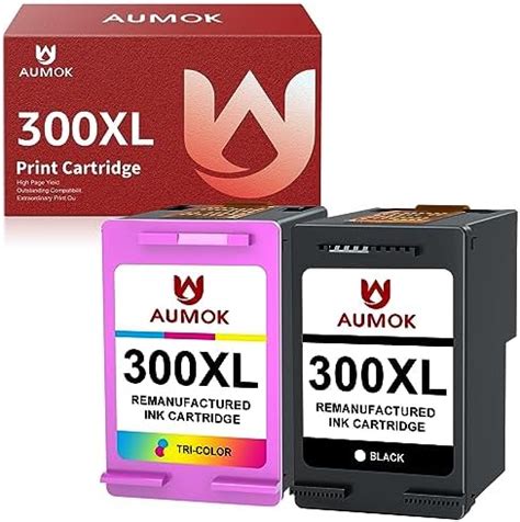 AUMOK 300XL Remanufactured for HP 300 XL Ink Cartridges