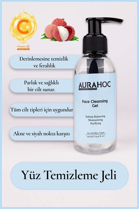 AURAHOC Liçi Özlü Arındırıcı & Sebum Dengeleyici Yüz.