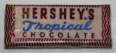 AUTHENTIC LATE POST WWII WW2 HERSHEY TROPICAL CHOCOLATE BAR …