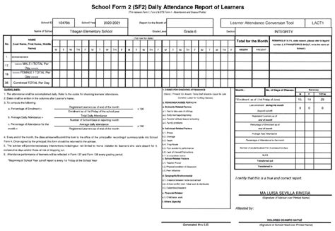 AUTO School Form 2