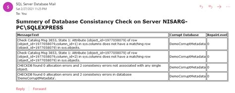 Automate consistency checks of SQL database using … - coolestguyplanet.net