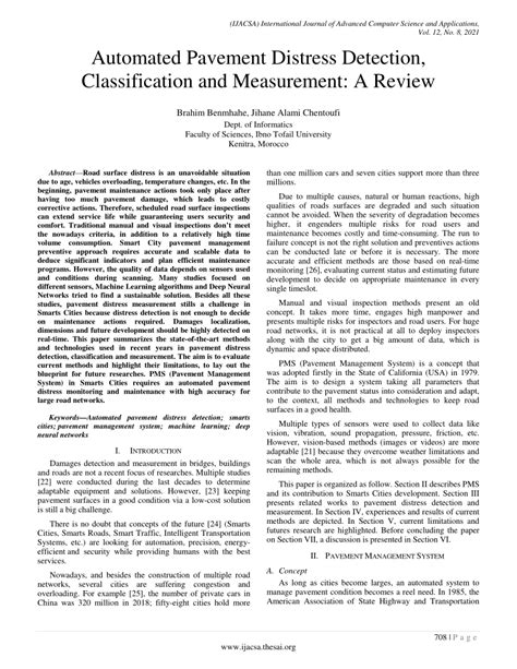 Automated classification and detection of multiple pavement distress ... - coolestguyplanet.net