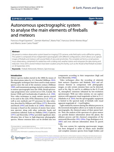 Autonomous spectrographic system to analyse the main elements of ... - wintechmobiles.com