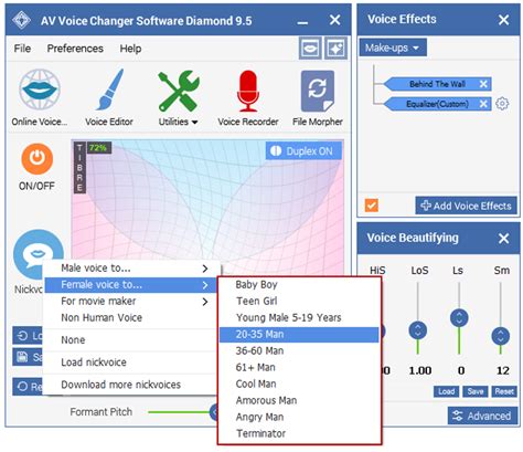 AV Voice Changer Software for Windows