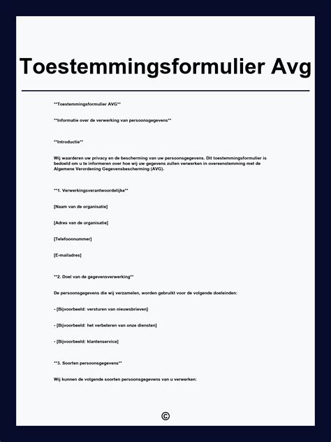 AVG toestemming
