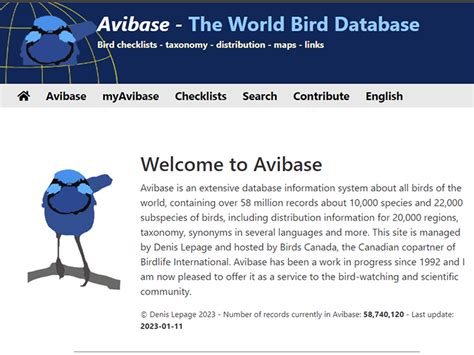 Avibase - Basis-data Burung Sedunia - coolestguyplanet.net