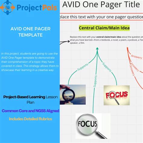 AVID One Pager Project Project Pals