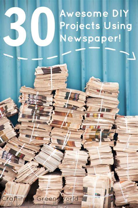 Awesome DIY Newspaper Projects - ALL FOR … - raincitystudios.com